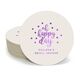Confetti Dots Oh Happy Day Round Coasters Image 2 of 3